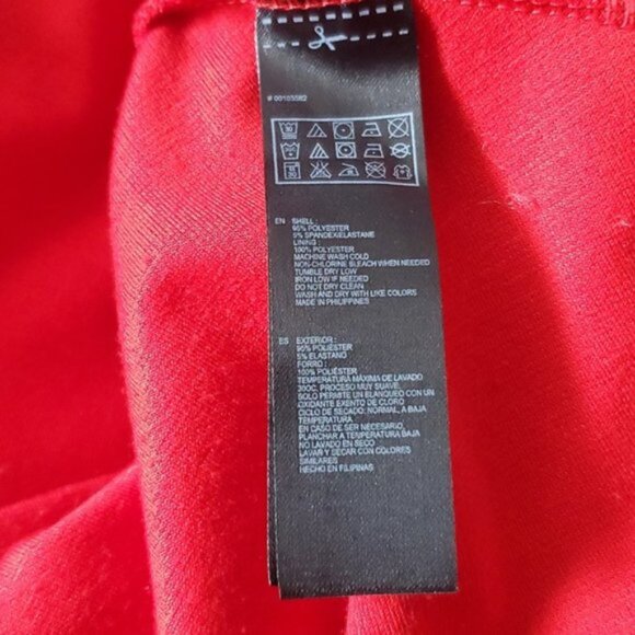 Red Criss Cross Skater Overall Dress - Picture 12 of 14